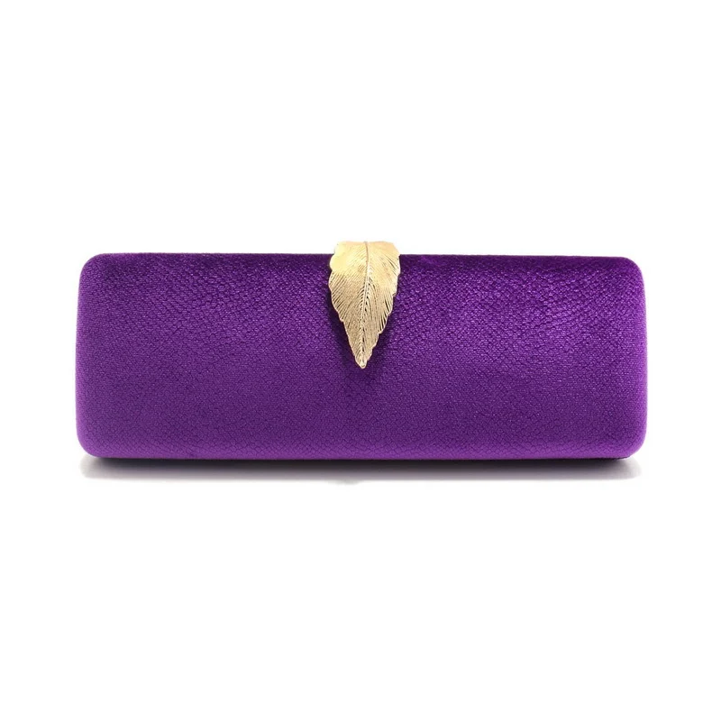 Luxury Bags Reseller - أنيقة السيدات الأرجواني مساء مخلب فاخر