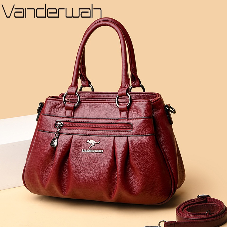Luxury Bags Big - ثلاث طبقات فاخرة عادية حمل المرأة