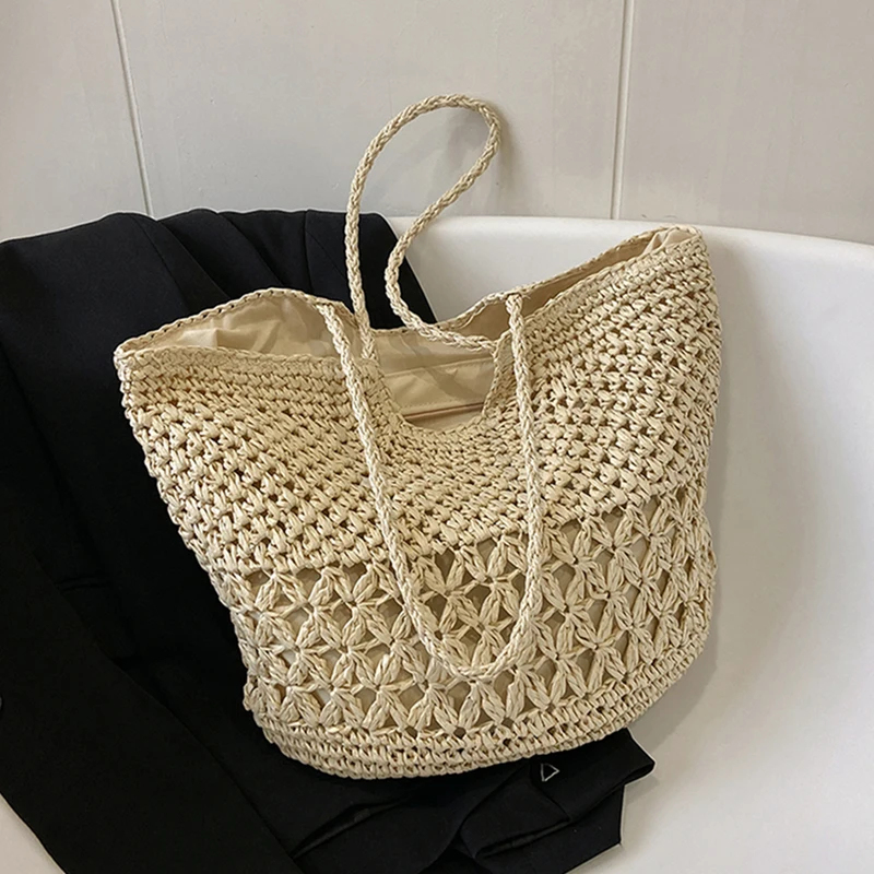حقائب منسوجة من القش بتصميم عص - مراجعة Luxury Bags Big وسعره