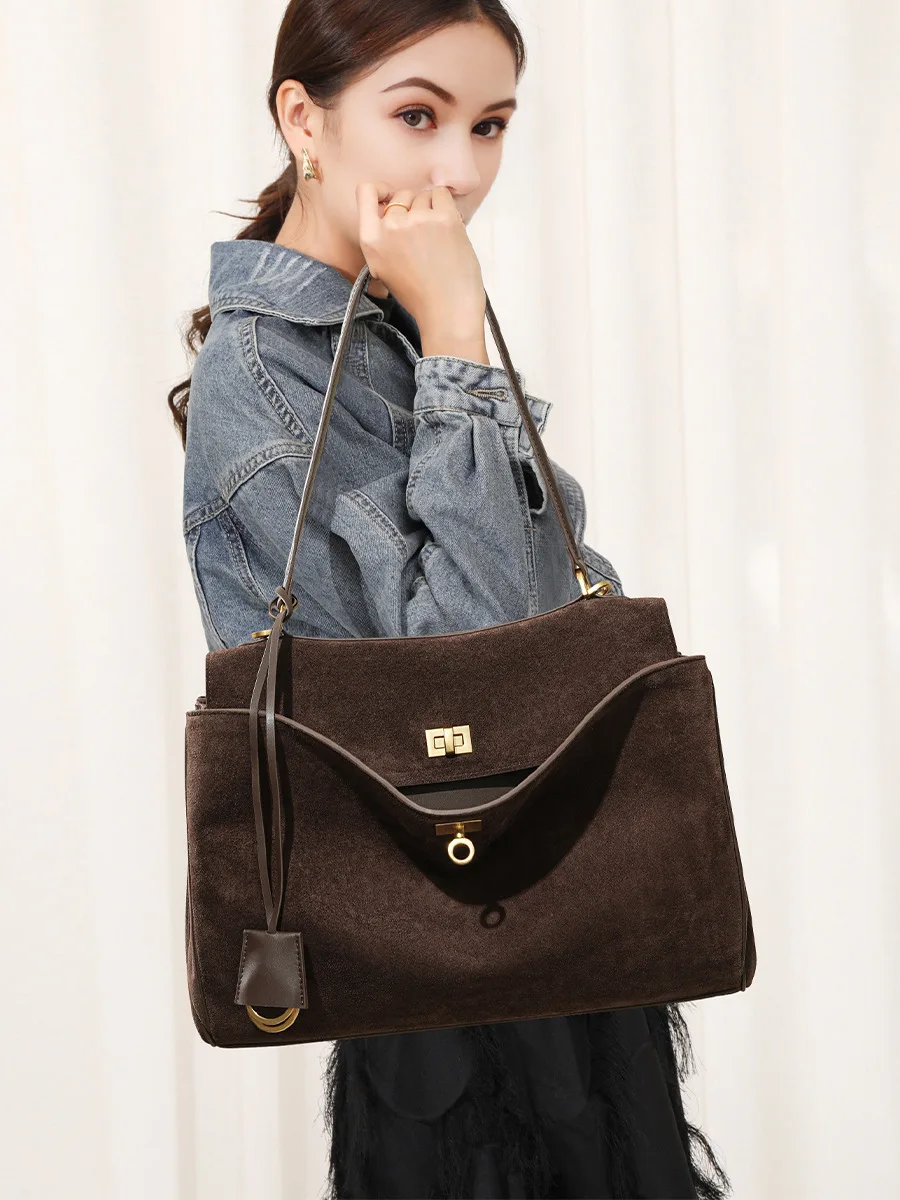 الخريف الشتاء المرأة الجلد الم - مراجعة Luxury Bags Big وسعره