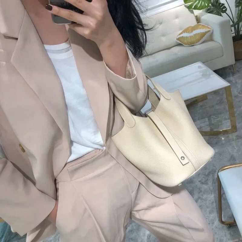 2023 جديد التباين اللون جلد ال - مراجعة Luxury Bags Office وسعره